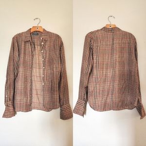 Vintage Silk Ralph Lauren Button Up